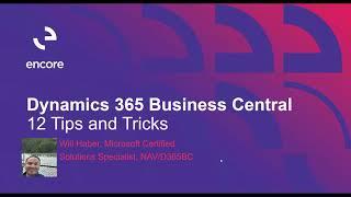 12 Tips and Tricks in Dynamics 365 Business Central