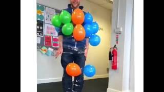 Team building balloon game