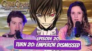 LELOUCH TRAPS THE EMPEROR  Code Geass Newlyweds Reaction  Ep 2x20 “Turn 20 Emperor Dismissed”