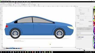 CorelDraw Tutorial Draw a Flat Car