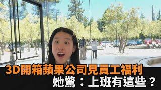 3D開箱蘋果公司見超爽員工福利　美籍台灣囡仔驚：在這上班有這些？－全民話燒