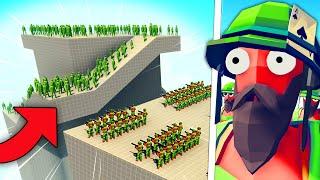 Zombie Fortress VS VIETNAM INFANTRY Battle  Totally Accurate Battle Simulator