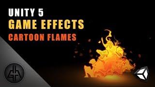 Unity 5 - Game Effects VFX - Cartoon Flames with After Effects