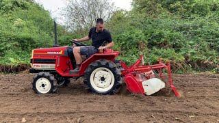 4x4 YANMAR F15D TRACTOR TILLING WITH ROTARY ROTAVATOR