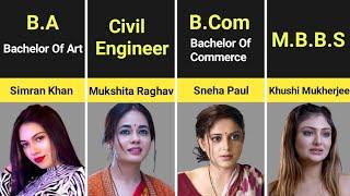 Qualification Of Ullu Web Series Actress  #DataLibrary