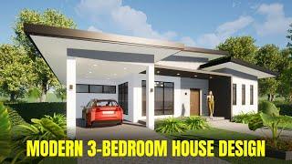 MODERN 3-BEDROOM HOUSE DESIGN ANIMATION