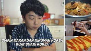 MASAK BUAT SUAMI KOREA DIA SUKA GAK YA? MINUMNYA? TENTU OMIJA WATER KENAPA?