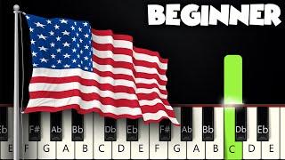 USA National Anthem  BEGINNER PIANO TUTORIAL + SHEET MUSIC by Betacustic
