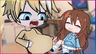 My Brother Got PREGNANT instead of ME at School  Gacha life Pregnant Story