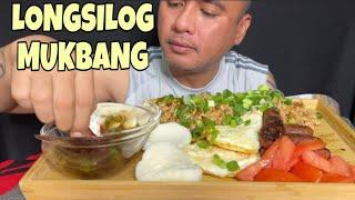 PINOY LONGSILOG Eating Show  Mukbang by Boy Takaw  LONGGANISA Recipe  Pinoy Foods Mukbang