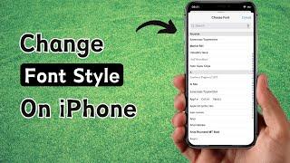 How to Change Font Style on iPhone iOS 17  Get Custom Fonts in iPhone