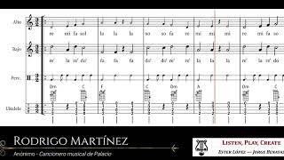 Rodrigo Martínez Anónimo - Cancionero Musical de Palacio con notas
