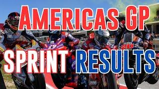 Americas Motogp Sprint  Results   Motogp News 2024