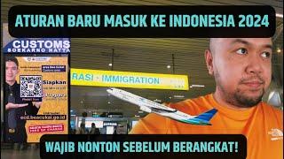 ATURAN MASUK INDONESIA TERBARU DARI LUAR NEGERI 2024 bandara Soekarno Hatta Terminal 3  vlog #66