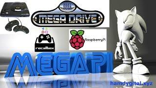 Retrogaming  Sega Mega Drive + Raspberry Pi + Recalbox =  Console MegaPi  MegadriveGenesis