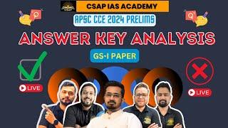 APSC Answer Key 2024  APSC CCE GS - I Prelims Answer Key 2023  APSC GS Question Paper Discussion