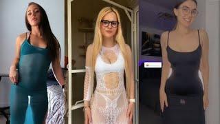 Transparent dress challenge4k girls without underwear 13#bigbank #tiktok #challenge #2023