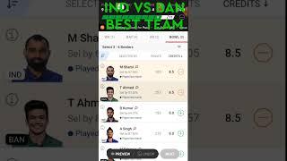 IND vs BAN Dream 11 Team Prediction  India vs Bangladesh Dream 11 Team  T20 World Cup 2022