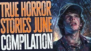 8+ Hours of True Horror Stories  June Compilation  Black Screen  Ambient Rain Sounds