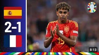 Spain vs France 2-1 road to final highlights
