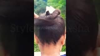 New clutcher hairstyle for girls️ #shorts #hairstyle #ytshorts #hairstylegirl #newhairstyle #bun