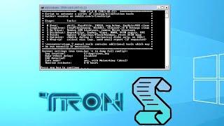 TRON Script - Remove Malware & Virus speedup Windows PC - A guide to TRY recovery of compromised PC