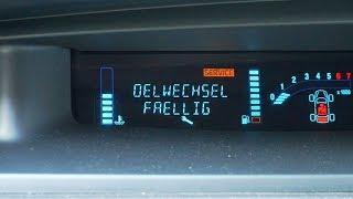 Renault Scenic II reset service light oil change reminder