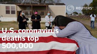 U.S. coronavirus deaths top 500000