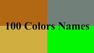 Colours name in English Part 2  all paint Color name list  palette names