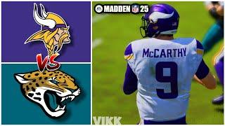 Vikings vs Jaguars Week 10 Simulation Madden 25 Rosters