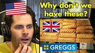 American Reacts to Greggs  British Bakery Chain