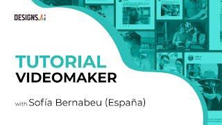 Crea videos rápidamente con Videomaker  Designs.ai