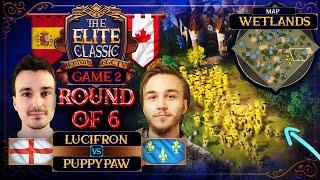 The Elite Classic LucifroN vs Puppypaw G2 Ro6 Bo5  Age Of Empires 4