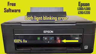 Epson L360 red light blinking solution