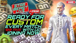 Ready For Custom Rooms With UC Joining Now  PUBG Mobile  Star Beast is Live