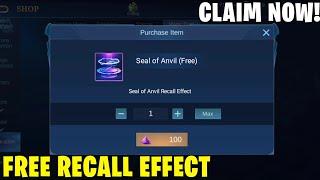 CLAIM FREE RECALL EFFECT 2021 IN MOBILE LEGENDS