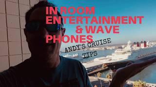 DISNEY CRUISE IN ROOM ENTERTAINMENT & WAVE PHONES