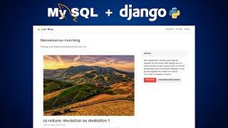 Créer un site web de blog avec Django Python et Bootstrap