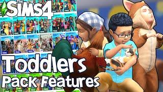 The Sims 4 ALL Toddler Features on ALL PACKS