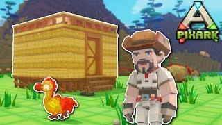 BUILDING A HOUSE & HUNTING - PixARK Gameplay - Ark meets Minecraft building