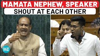 TMC’s Abhishek Banerjee Vs Speaker Om Birla In Lok Sabha  Parliament  Budget