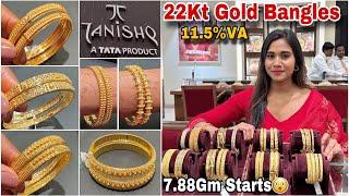 Tanishq Latest Gold Bangles Designs with Weight & Price Lightweight Gold Bangles Tanishq Jewellery