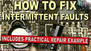 How To Locate Trace Diagnose & Fix Intermittent Faults In Electronics With Practical Repair Example