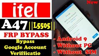 Bypass Google Account itel A47 frp bypass itel L5505 Without SIM or PC 100% East & New Solution