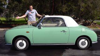 Nissan Figaro это сумасшедший японский маленький ретро кабриолет