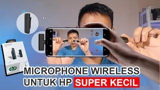 Mic Wireless Untuk HP Smartphone Clip On Terkecil TINY Lavalier Lapel