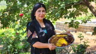 Adas Polo a delicious Iranian dish made in the mountain village