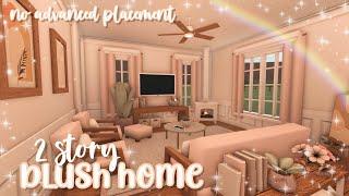 no advanced placement 2 story blush home   bloxburg speedbuild  luminto