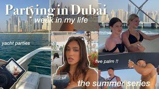 PARTYING with STRANGERS in Dubai  Yachts Five Palm Clubs *fun week in my life* Ep.3