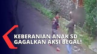 Terekam CCTV Aksi Berani Seorang Bocah SD Lawan Begal